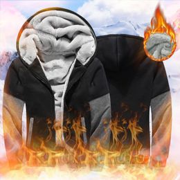 Men's Hoodies Men's Winter Coat H Thickening Warm Cardigan Color Jumper Fairycore Cropped Tops Daily Shirt Workout