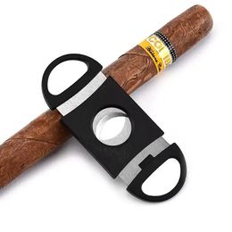 DHL Stainless Steel Cigar Cutter Pocket Zigarren Double Blades Smoking Cutting Accessories Tool