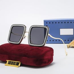 1606 Top luxury Sunglasses polaroid lens designer womens Mens Adumbral Goggle senior Eyewear For Women eyeglasses frame Vintage Metal Sun Glasses With Box