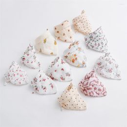 Hair Accessories Born Baby Bibs Four-layer Cotton Bandana Boys Girls Feeding Smock Infant Burp Cloth Saliva Towel