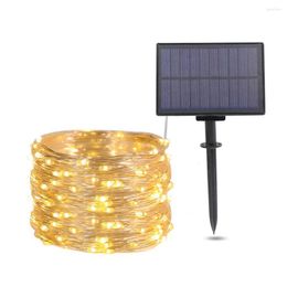 Strings 8Modes LED Outdoor Solar Lamp String Lights 7M 50 LEDs Fairy Holiday Christmas Party Garland Garden Waterproof Decor