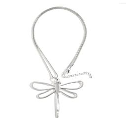 Pendant Necklaces Amorcome Fashion Necklace For Women Jewellery Vintage Lover Couple Dragonfly Long Sweater Chain Bijoux Wholesale