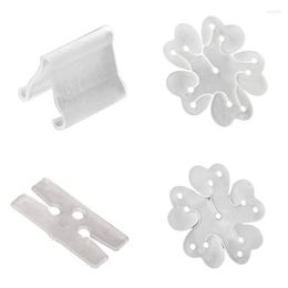 Party Decoration 50pcs V H Shape Balloon Clips Plum Flower Modelling Latex Balloons Sealing Clip Tie Tool Wedding Birthday Christmas