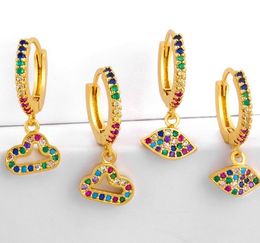 Jewellery Earrings Cubic Zirconia eye gold Colour CZ Crystal Ear Clips No Pierced earrings for women Jewellery ah43