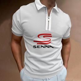 3d racing cars Canada - Hot Ayrton Senna Polos F1 Formula Team Racing Car 3D Print ZIP POLO Men Women O-Neck T Shirt Kids Clothing Tees Tops