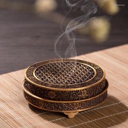 Fragrance Lamps Bronze Incense Burner Household Sandalwood Decoration Antique Tray Tea Ceremony