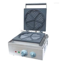 Bread Makers Electric Heart Shape Mould Waffle Maker Mini Plaid Cake Making Machine Furnace Heating FY-215