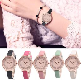 Wristwatches Luxury Fashion Leather Quartz Women's Watch Ladies Women Wristwatch Clock Relogio Feminino Hours Saati