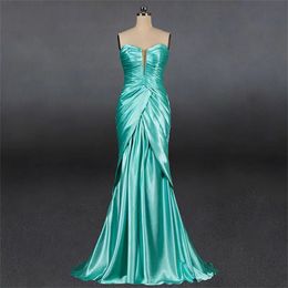 Special Occasion Dresse mermaid party Grab pleated tube top small trailing sweetheart slim dress MY3331