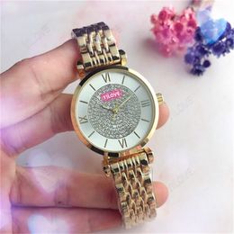 Womens Quartz Battery Movement 36mm Watch Superior Quality Luxury Stainless Steel Clock Fashion Diamonds Waterproof Glass Mirror Gifts Business Wristwatches