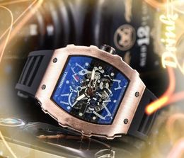 Premium Popular Mens Luxury Sports Watch 43mm Quartz Core Movement Screw Line Case Rubber Belt Military Analogue Set Auger Wristwatch Favourite Christmas gift