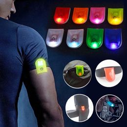 LED Safety Alarm Warning Clip Magnet Light Party Gift Flashing Night Running Light Jogging Bicycle Lapel Lamp Bike Lights Accessories