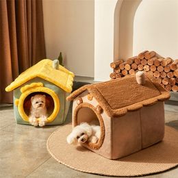 kennels pens Breathable Living Room Dog Kennels Four Seasons General Dogs Houses Washable Apartment Cat Beds Household Pet Villa Supplies T 220912
