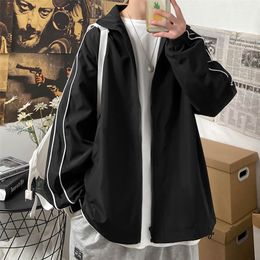 Men's Jackets Thin jacket men's loose large size jacket spring summer and Hong Kong wind jacket youth joker men's student spring 220912