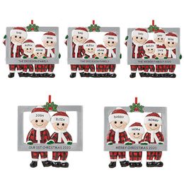 Christmas Decorations Family DIY Name Birthdays Party Gift Personalized Ornament Blessing Tree Hanging 220912