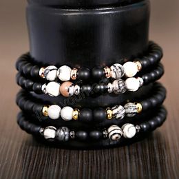 Charms Designer Beads Bracelet For Men Women Black Natural Stone Beaded Bracelets Homme Yoga Healing Mens Jewelry Gift