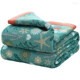 Blankets Cusack Cotton Gauze Towel Quilt Blanket For Flat Sheet Bed 200 230 150 Double Sided Jacquard