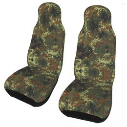 Car Seat Covers Flecktarn Camo Universal Auto Fit For SUV Sedan Military Army Camouflage Bucket Protector Cover