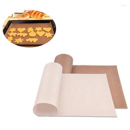 Baking Moulds 2022 Warm Reusable Non Stick Paper High Temperature Resistant Sheet Oven Microwave Grill Mat