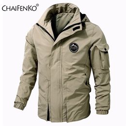 Herren Jacken Männer Outdoor Jacke Frühling Herbst Mit Kapuze Wasserdichte Casual Jacke Mantel Männer Taktik Militär Jacke Männer Plus Größe M8XL 220912