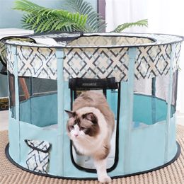 kennels pens Four Seasons Universal Villa Dog Houses Closed Apartment Cat Tent Pet Delivery Room Midwifery Products Creative Dogs Kennel T 220912