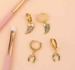 Jewelry Earrings Cubic Zirconia ivory U gold color CZ Crystal Ear Clips No Pierced earrings for women Jewellery sje5
