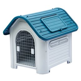 kennels pens Simple Courtyard Patio Large Dog Houses Outdoor Universal Dogs Kennels Waterproof Villa Cat Cage Rainproof Garden Pet Supplies T 220912