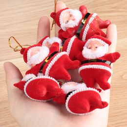 Christmas Decorations 2 6 pcs Drop Ornaments Multi Colour Santa Claus Party Xmas Tree Hanging Decor Gifts Kids Favours Decoration 220912