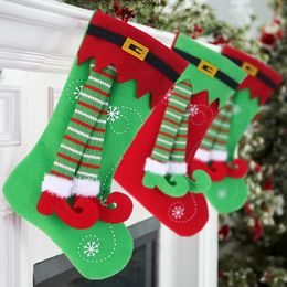 Christmas Decorations Stockings Candy Gift Bag for Home Noel Navidad Kids Tree Decor Year 2023 220912