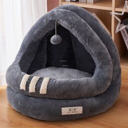 kennels pens creative Warm Dog Kennels Four Seasons Universal Semi-enclosed Dog Houses Cat Kennel Dog Bed modern House for Dogs Cat House MC 220912