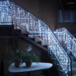 Strips LED Icicle Light String Colourful Outdoor Landscape Decor Christmas Party Supplies For Garden Courtyard Terrace MOUN777