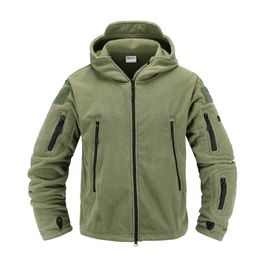 Mens Jackets Tactical fleece jacket Military Uniform Soft Shell Casual Hooded Jacket Men Thermal Army Clothing 220912