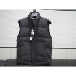 Mens Down Parkas осень и зимняя утолщенная жилета Compass Fashion Brand Advanced Mens Mens Vest теплый и близкий подходящий жилет без рукавов 220909