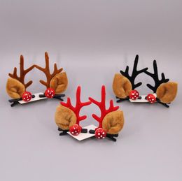 Christmas Antler Hair Clips Adult Children Hairpins Christmas Party Head Ornaments Kids Creative Christmas&Birthday Gifts SN4143