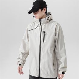 Men's Jackets Men's Jacket Outdoor Waterproof Windbreaker Jacket Detachable Hood Design L-6XL Warm and Windproof Men's Jacket Chaqueta 220912