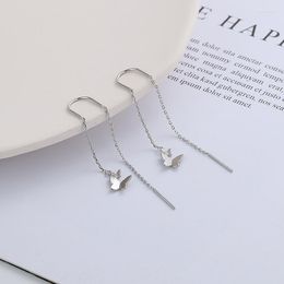 Dangle Earrings Tassel Link Chain Butterfly Pendent Drop Earring For Women Girls Wedding Party Elegant Jewelry