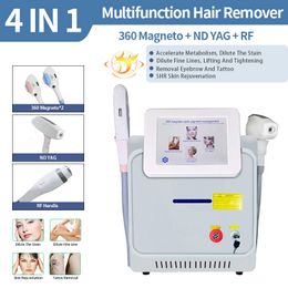 4 in 1 IPL/OPT/E-Lihght Laser machine 1064 Tattoo Removing Hair Removal 360 Magneto