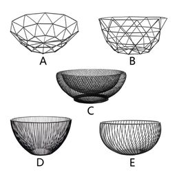 Storage Baskets Metal Fruit Vegetable Storage Bowls Kitchen Egg Baskets Holder Nordic Minimalism N12 20 Dropship 220912