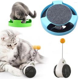 Cat Toys Promotion Toy Pet Interactive Four-Layer Turntable Intelligence Track Tower Funny Board 4 Balls Layers