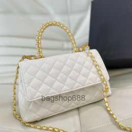 2024designer Bags c Classic Flap Top Co Handle Totes Bags Medium Gold Metal Hardware Matelasse Chain Bag Strap Crossbody Shoulder Quilted Handbags m 2023