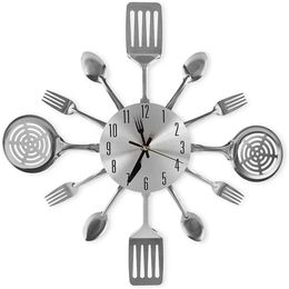 Wall Clocks Large Kitchen with Spoons and Forks Great Home Decor Nice Gifts Creativ Tableware 220909