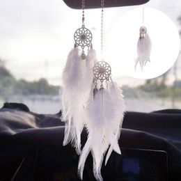 Interior Decorations Cute Little Dream Catcher Boho Chic Car Pendant Decoratio Accessories Double Feather Rearview Mirrors