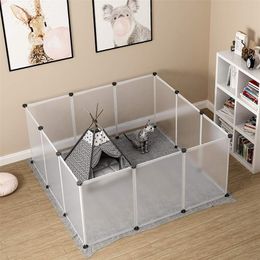 kennels pens Pet Dog Fences Playpen DIY Freely Combined Multi-functional Dog Cage Yard Fence Foldable Sleep Playing Kennel House for Dogs Cat 220912