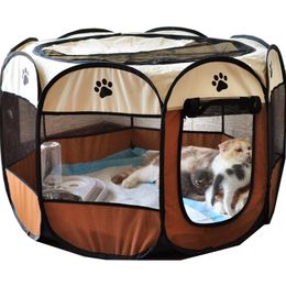 kennels pens Portable Folding Kennels Fences Pet Tent Houses For Large Small Dogs Foldable Outdoor Playpen Puppy Cats Pet Cage Delivery Room 220912