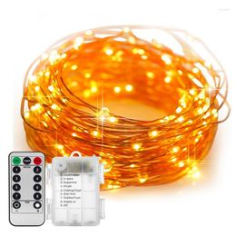 Strings 5/10/20M Battery Fairy String Light Remote Control LED Lights Decoration Street Garland For Christmas Party Flash Timer