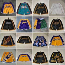 2021 Team Basketball Short Don All-Star Sport Shorts Hip Pop Pant With Pocket Zipper Sweatpants Yellow Purple White Bck Mens Stitched Good