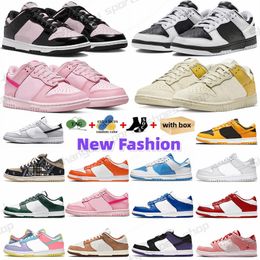Low Trainers Triple Pink panda casual shoes for men women sneakers designer UNC Syracuse Grey Fog University Red Varsity Green outdoor mens sports trainers 36-47