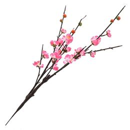 Decorative Flowers Artificial Plum Blossom Flower Branch Silk Cherry Fake Wedding Home Garden Party Supplies Decoration Decor