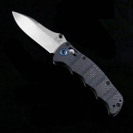 M390 Blade Benchmade 484 Tactical Folding Knife Carbon Fiber Handle Stone Washing Outdoor Wilderness Survival Safety Pocket Knives EDC Tool on Sale