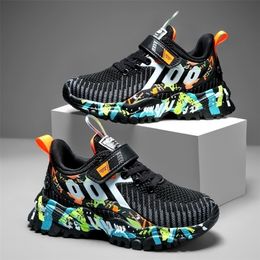 Sneakers Childrens Fashion Boy Running Breathable Toddler Shoes Baby Kids Sport For Boys Casual Kid Flats Platform Shoe 220909
